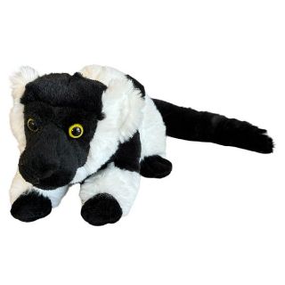 Obrázek z Opice lemur vari černobílý ležící plyš 25cm 
